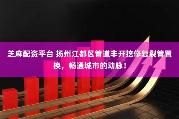 芝麻配资平台 扬州江都区管道非开挖修复裂管置换，畅通城市的动脉！